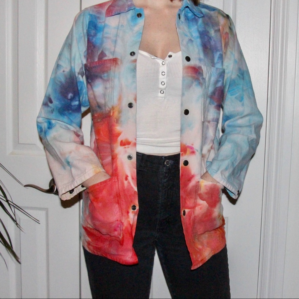NWOT Hand Dyed Work Coat